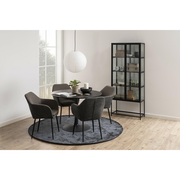 Witryna Seaford czarna wysoka - ACTONA